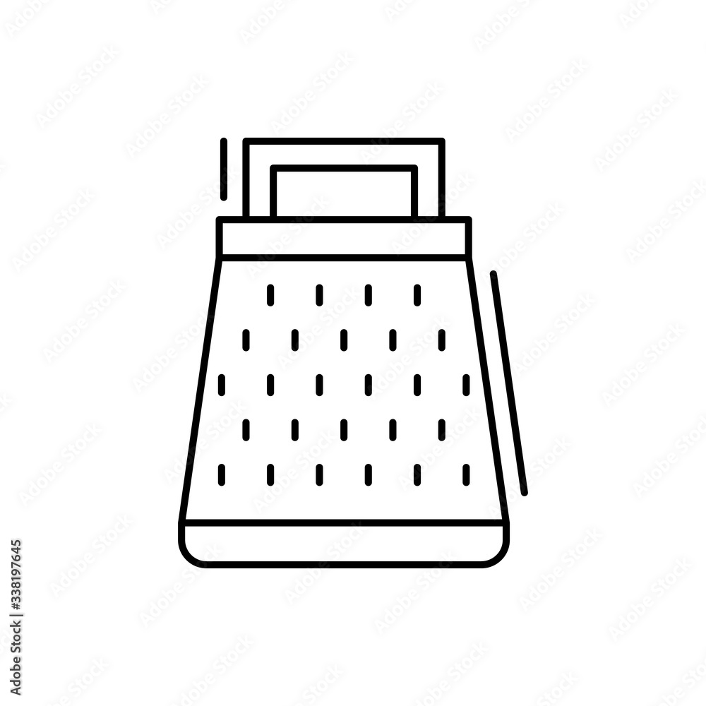 Poster grater icon. simple line, outline vector elements of kitchen object for ui and ux, website or mobile