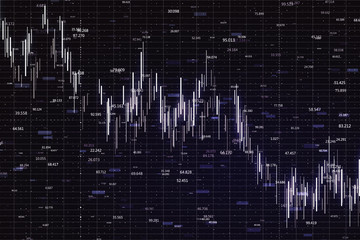 Economic crisis stock charts on screen.