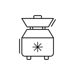 Fridge, kitchen icon. Simple line, outline vector elements of kitchen object for ui and ux, website or mobile application