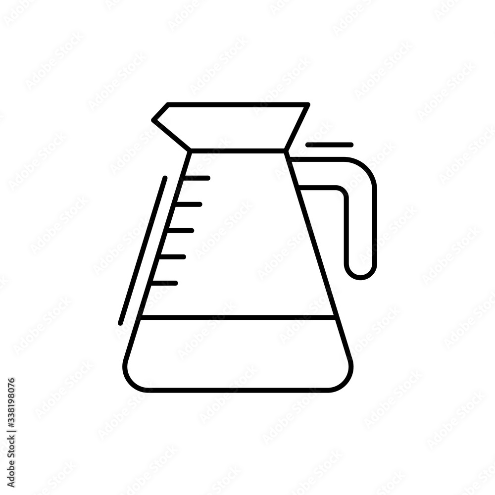 Poster coffee icon. simple line, outline vector elements of kitchen object for ui and ux, website or mobile