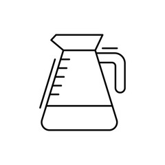 Coffee icon. Simple line, outline vector elements of kitchen object for ui and ux, website or mobile application