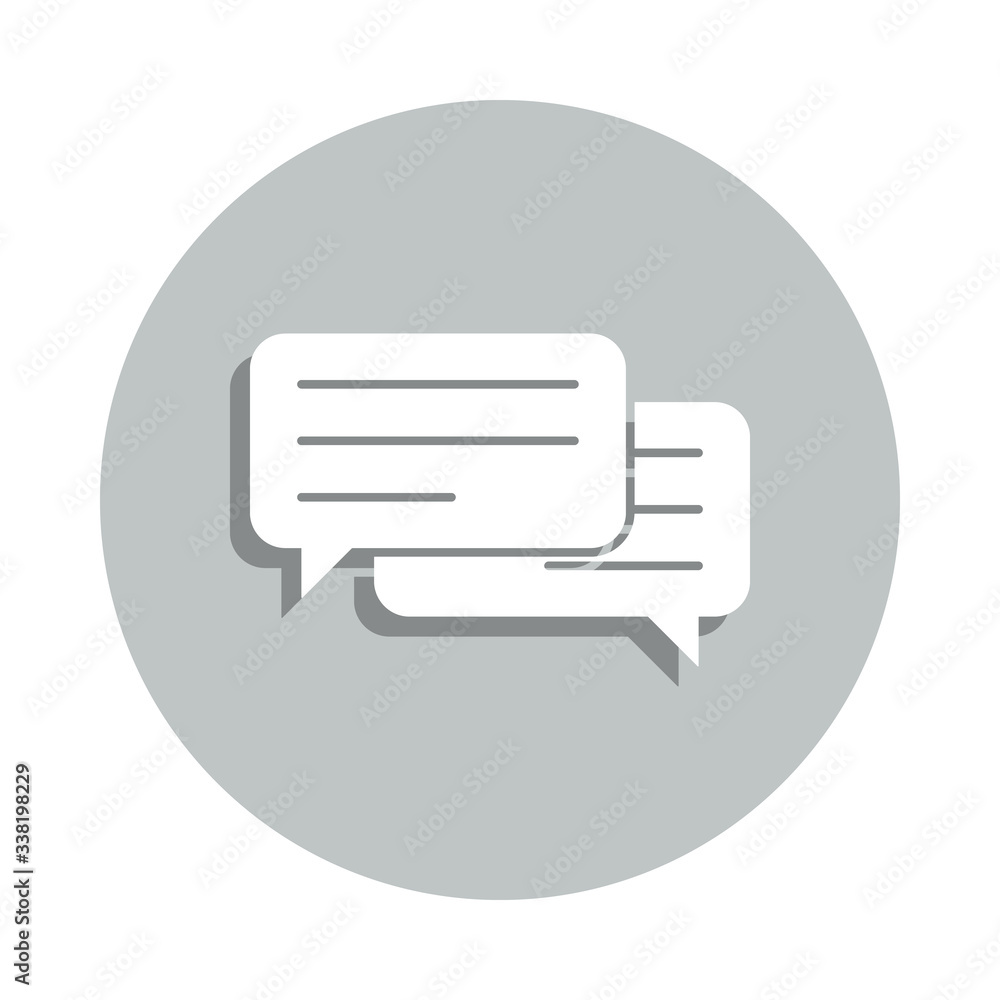 Poster speech, chat badge icon. simple glyph, flat vector of business icons for ui and ux, website or mobil