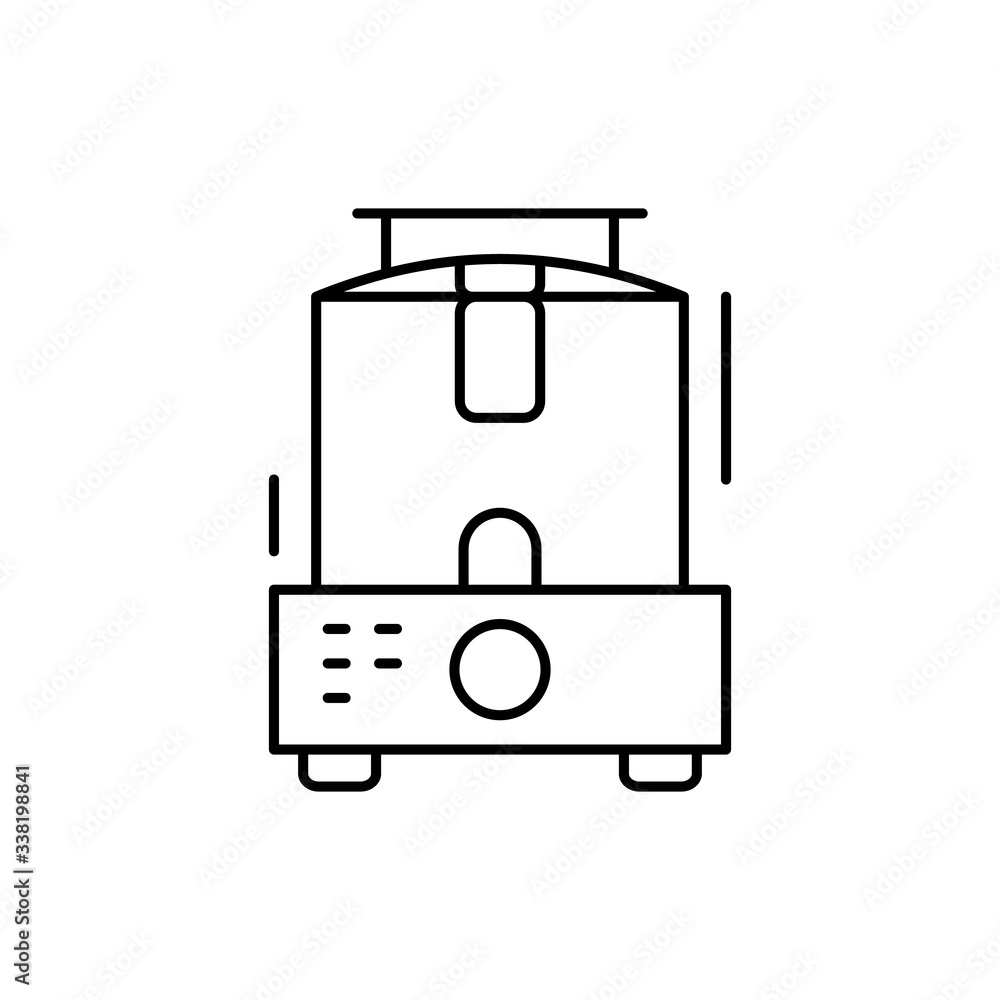 Poster food maker icon. simple line, outline vector elements of kitchen object for ui and ux, website or mo