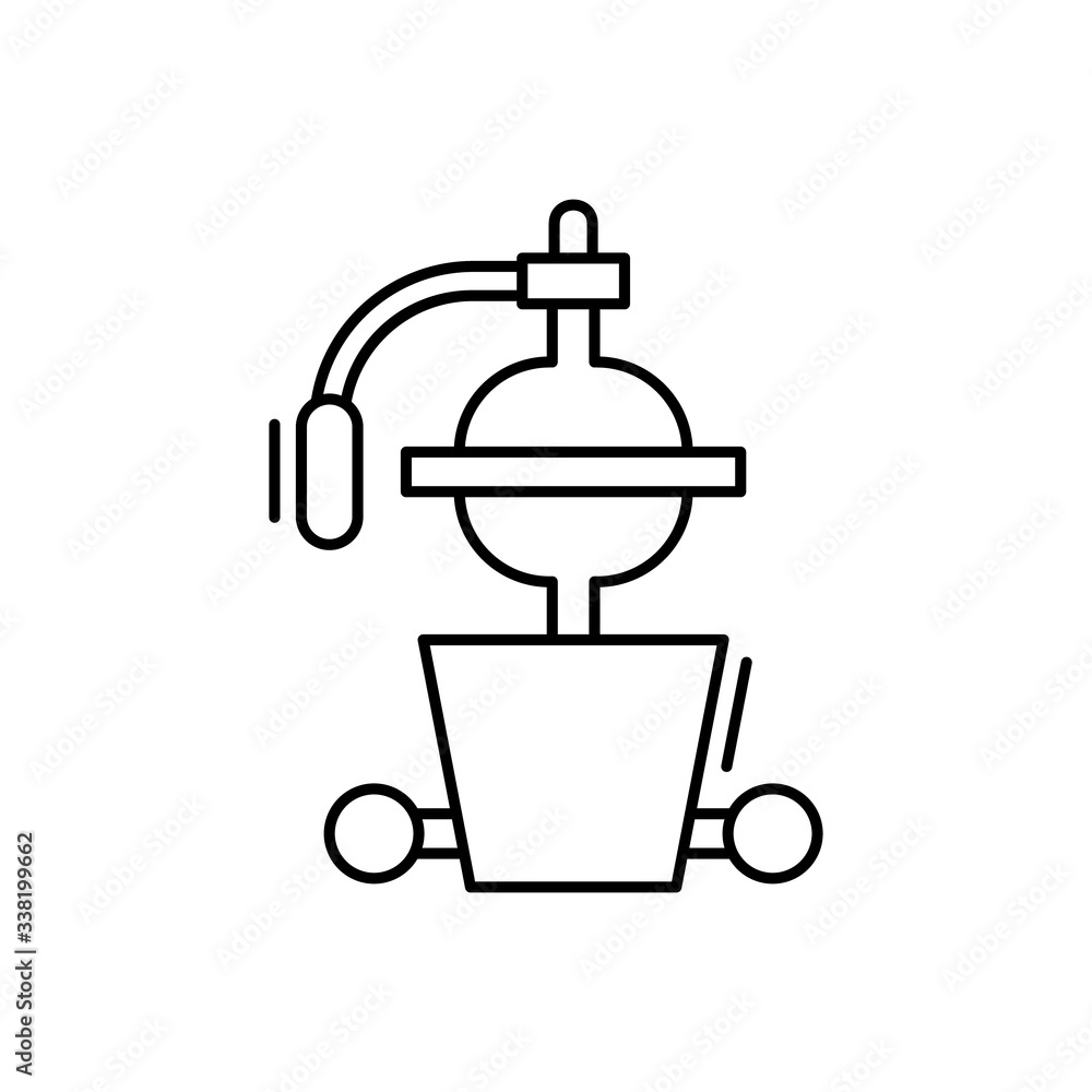 Poster juicer icon. simple line, outline vector elements of kitchen object for ui and ux, website or mobile