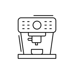 Coffee machine icon. Simple line, outline vector elements of kitchen object for ui and ux, website or mobile application