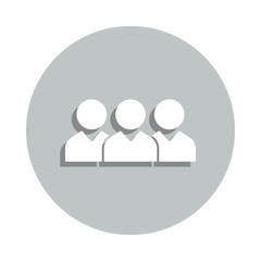 team, group, types of users badge icon. Simple glyph, flat vector of Business icons for ui and ux, website or mobile application