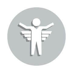 businessman, excitation badge icon. Simple glyph, flat vector of Business icons for ui and ux, website or mobile application