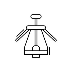 Bottle opener icon. Simple line, outline vector elements of kitchen object for ui and ux, website or mobile application