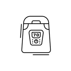 Bread maker icon. Simple line, outline vector elements of kitchen object for ui and ux, website or mobile application