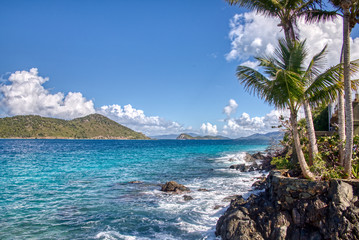 Coral World is a popular tourist attraction on St. Thomas Island, Virgin Islands, USA 12-24-19