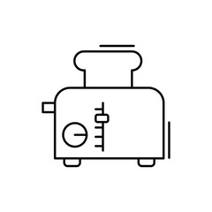 Toast icon. Simple line, outline vector elements of kitchen object for ui and ux, website or mobile application