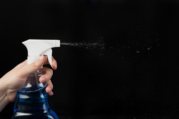 A product designed to clean surfaces and disinfect hands. The spray is used to clean the surfaces...