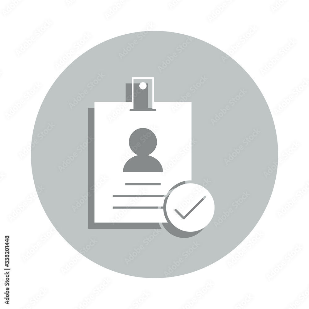 Aufkleber badge, check, authentication badge icon. simple glyph, flat vector of business icons for ui and ux, 