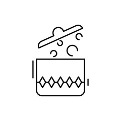 Pot, boiling, kitchen icon. Simple line, outline vector elements of kitchen object for ui and ux, website or mobile application