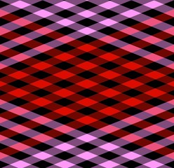 Red Black Pink Diamond Pattern