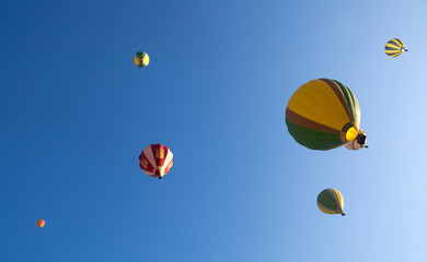 Balloons in the sky