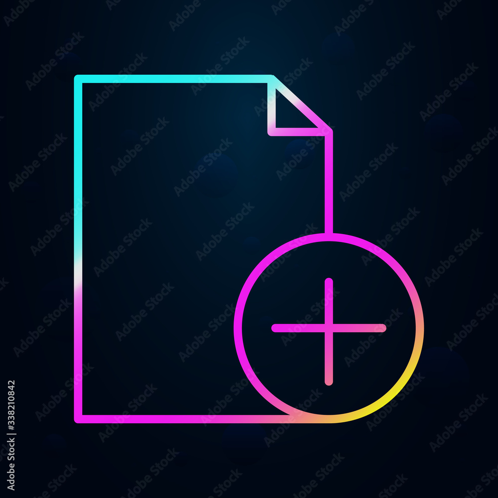 Poster new document nolan icon. simple thin line, outline vector of editorial design icons for ui and ux, w