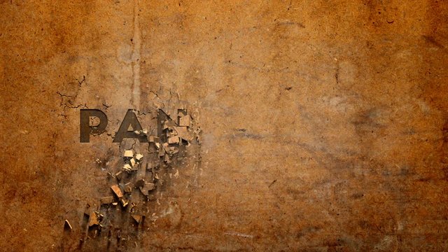 Corona and pandemic text carved on wall, shattered effect