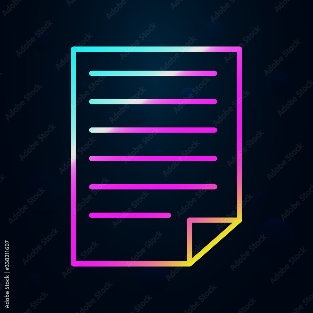 Poster editorial, note nolan icon. simple thin line, outline vector of editorial design icons for ui and ux