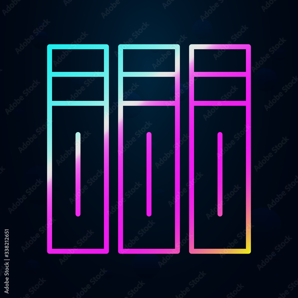 Poster editorial, volumes nolan icon. simple thin line, outline vector of editorial design icons for ui and