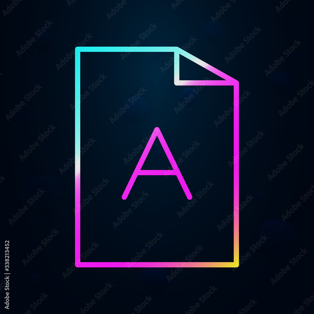 Poster editorial, file nolan icon. simple thin line, outline vector of editorial design icons for ui and ux