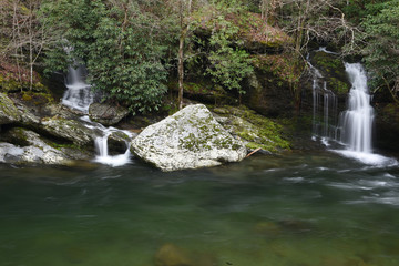 Waterfall in the Great Smoky Mountains.