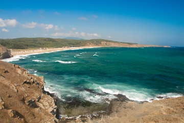 View to Sinemorets one place  in Bulgaria from Black Sea