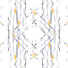 Ikat, Tie Dye. Batik, Hand Drawn Ornament. 