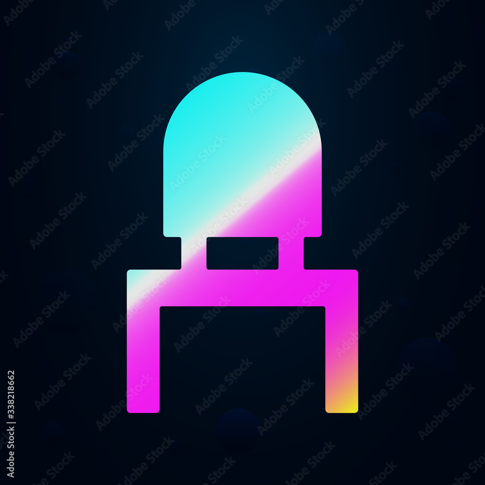 Poster desk with books nolan icon. simple thin line, outline vector of furniture icons for ui and ux, websi