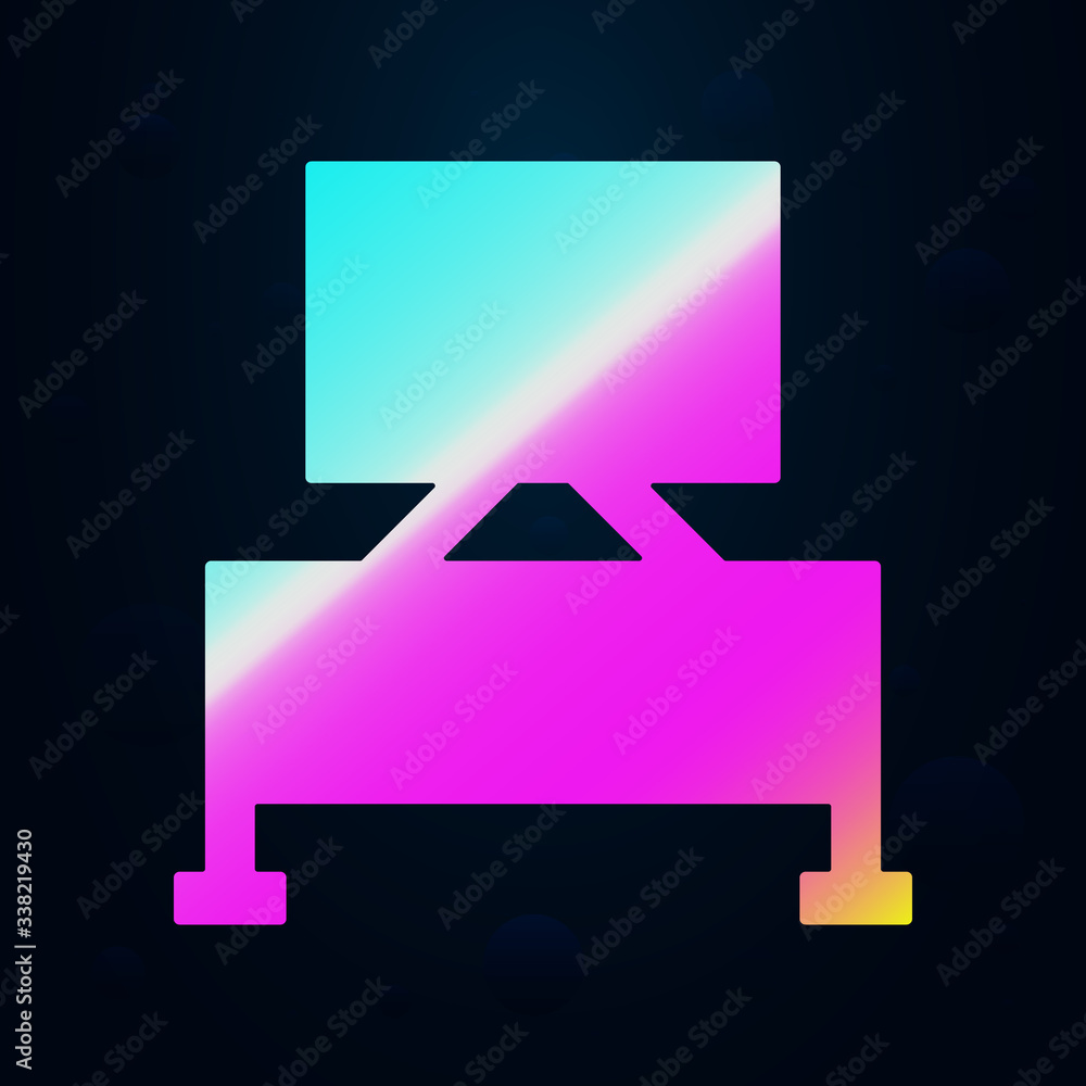 Poster stool nolan icon. simple thin line, outline vector of furniture icons for ui and ux, website or mobi