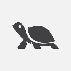 Turtle Icon Flat Graphic Design, turtle flat sign, turtle symbol, logo illustration