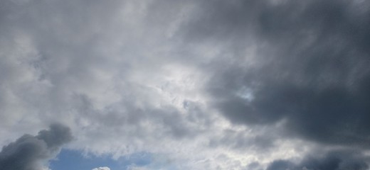 Black clouds appear during bad weather
