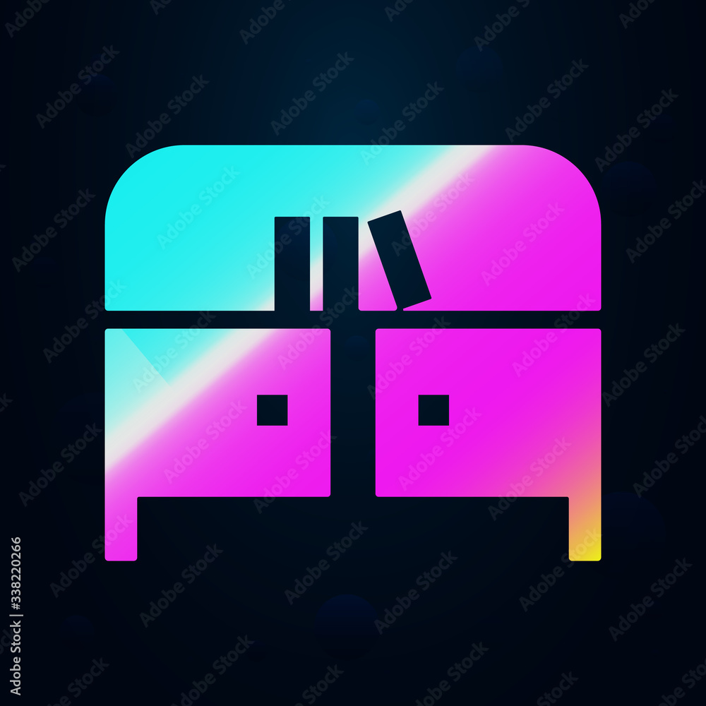 Poster tv table nolan icon. simple thin line, outline vector of furniture icons for ui and ux, website or m