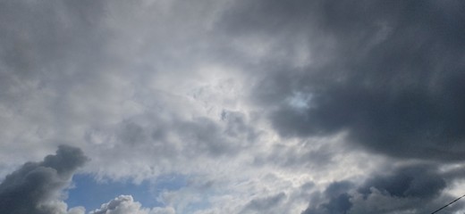 Black clouds appear during bad weather