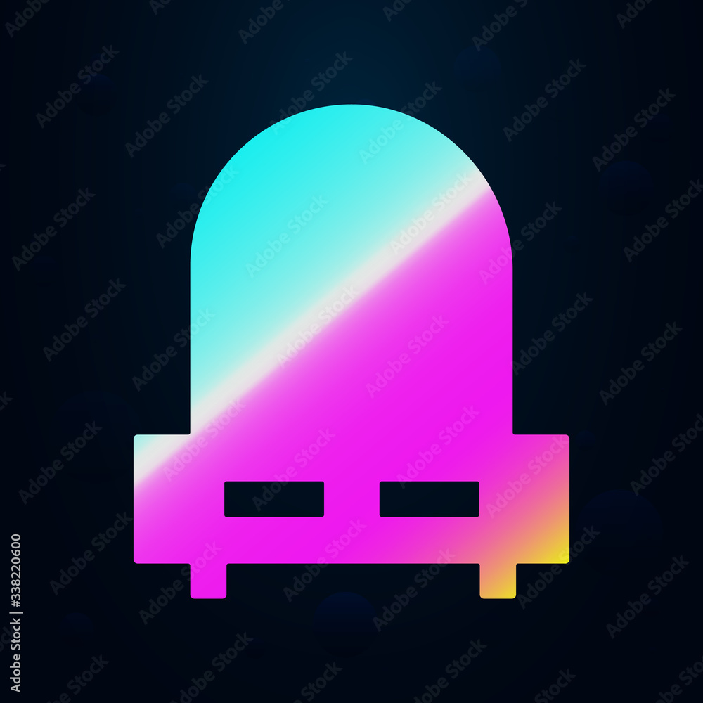 Poster bedside table nolan icon. simple thin line, outline vector of furniture icons for ui and ux, website