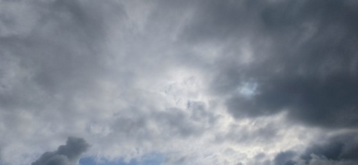 Black clouds appear during bad weather