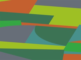 Beautiful of Colorful Art Green, Abstract Modern Shape. Image for Background or Wallpaper
