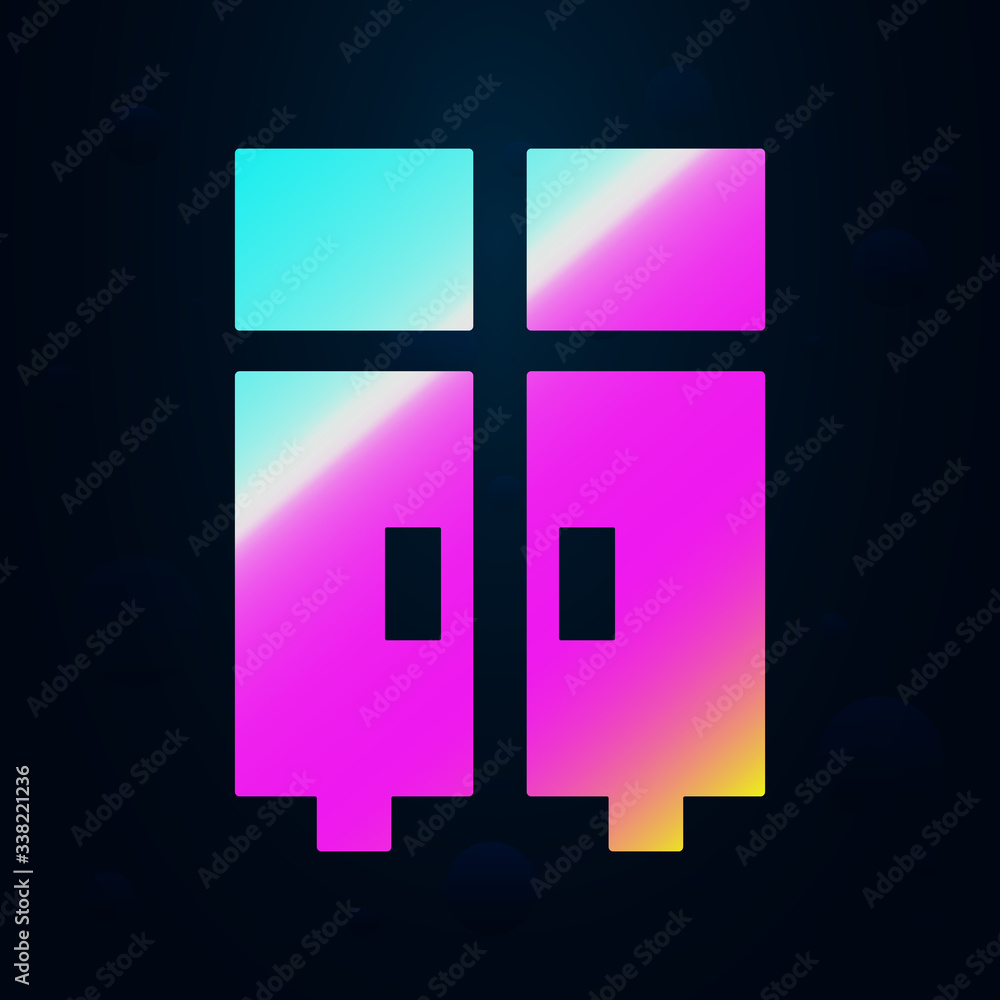 Poster armchair nolan icon. simple thin line, outline vector of furniture icons for ui and ux, website or m