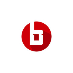 design a letter b Logo circle Template vector