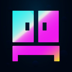 Flower in pot nolan icon. Simple thin line, outline vector of furniture icons for ui and ux, website or mobile application