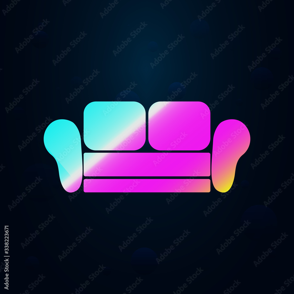 Poster lamp nolan icon. simple thin line, outline vector of furniture icons for ui and ux, website or mobil
