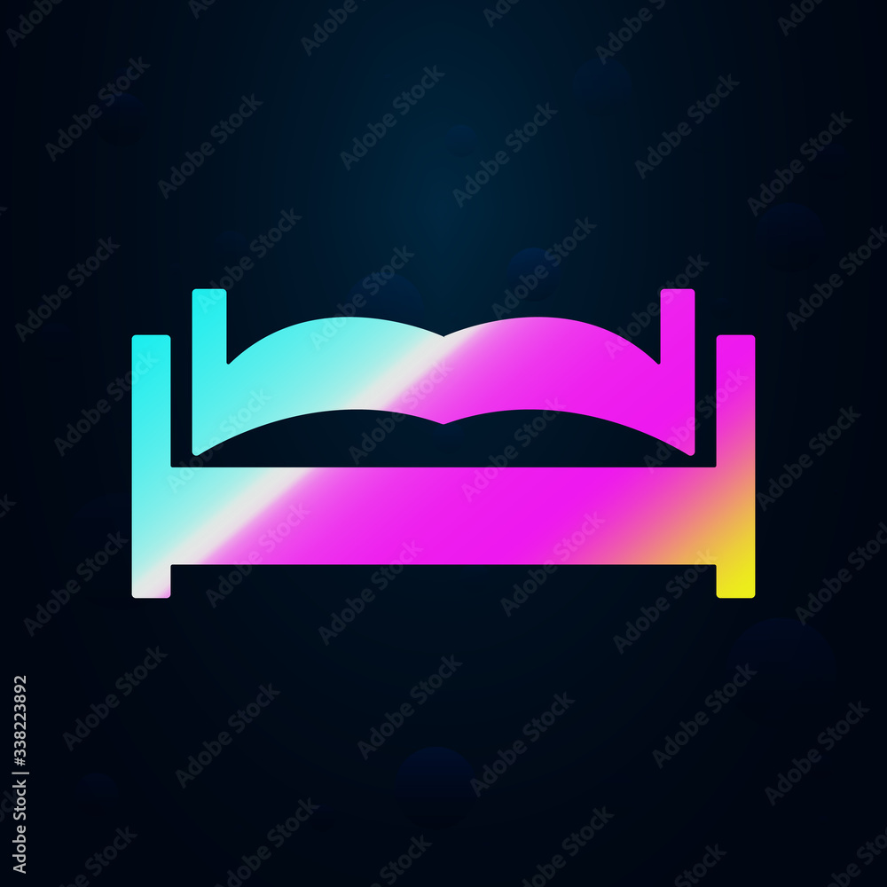 Poster bookshelf nolan icon. simple thin line, outline vector of furniture icons for ui and ux, website or 