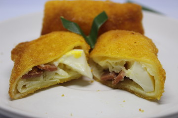 Delicious  and crispy Rissole with mayonnaise from Indonesian 
