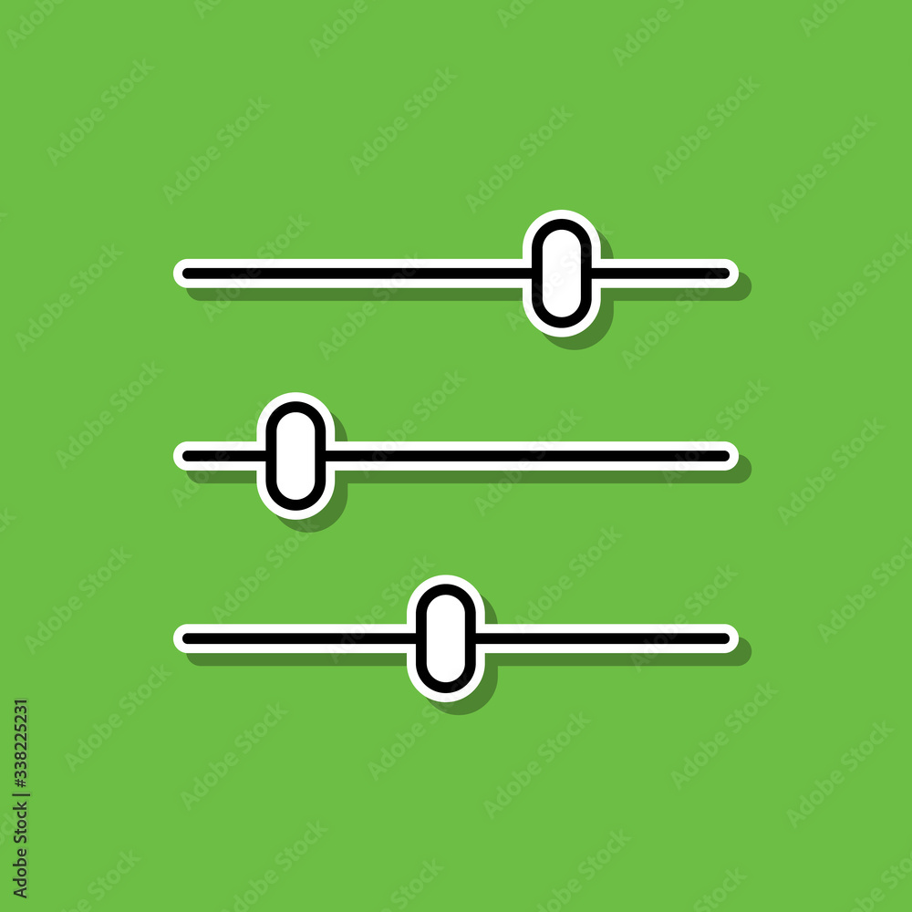 Poster editing sticker icon. simple thin line, outline vector of photography icons for ui and ux, website o