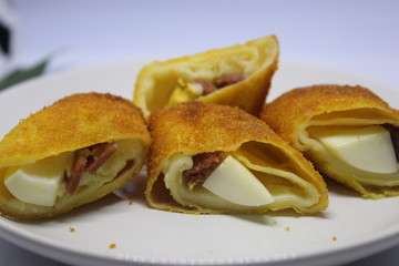 Delicious  and crispy Rissole with mayonnaise from Indonesian 