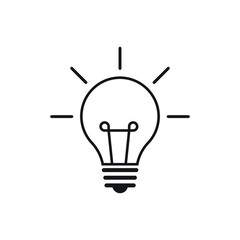 Lamp icon design isolated on white background