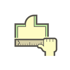 Obraz premium House plan design vector icon design on white.