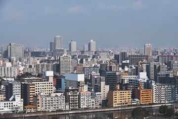 Osaka city skyline
