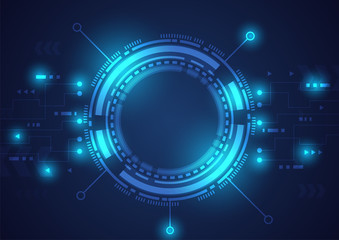 Circuit technology background with hi-tech digital data