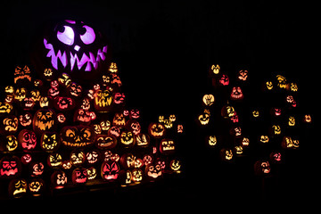 Jack o'lantern trail at the Minnesota State Zoo